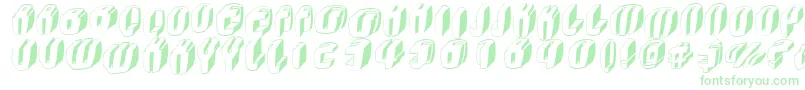 Typoc Font – Green Fonts on White Background