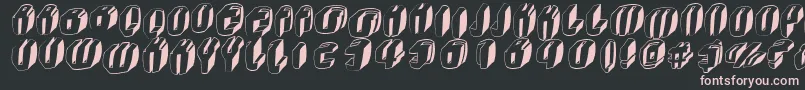 Typoc Font – Pink Fonts on Black Background