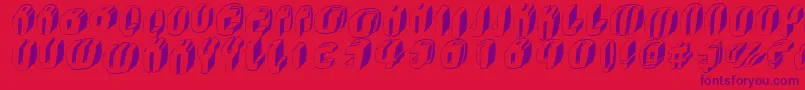 Typoc Font – Purple Fonts on Red Background