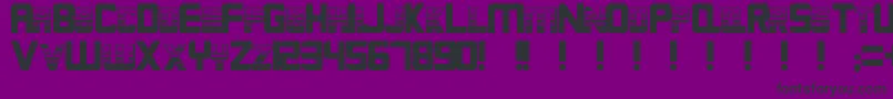 フォントChloreal – 紫の背景に黒い文字