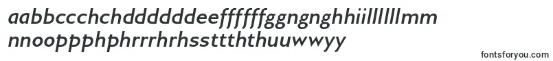Шрифт GilliusadfBolditalic – валлийские шрифты