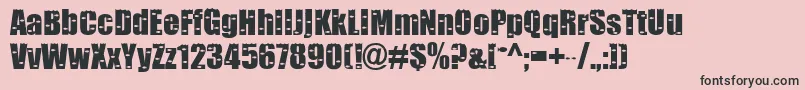 SomethingFishy Font – Black Fonts on Pink Background