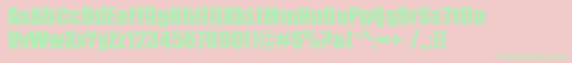 SomethingFishy Font – Green Fonts on Pink Background