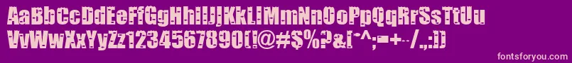 SomethingFishy Font – Pink Fonts on Purple Background