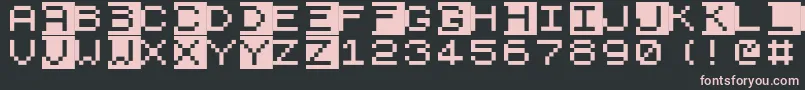 Zx81 Font – Pink Fonts on Black Background