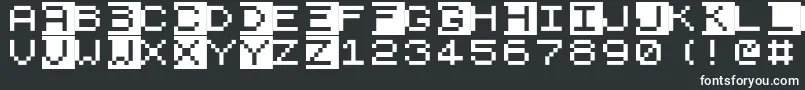 Zx81 Font – White Fonts