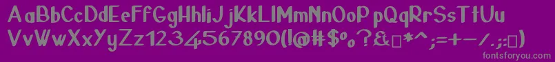 24janvier Font – Gray Fonts on Purple Background