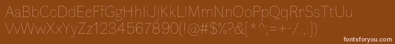 Шрифт FauneDisplayThin – розовые шрифты на коричневом фоне