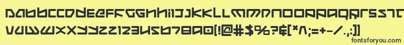 Koboldb Font – Black Fonts on Yellow Background