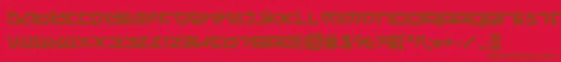 Шрифт Koboldb – коричневые шрифты на красном фоне