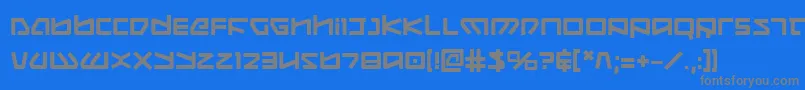 Koboldb Font – Gray Fonts on Blue Background