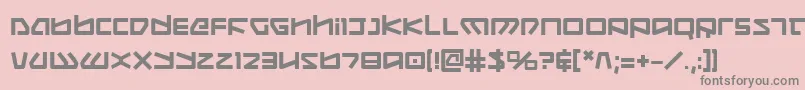 Koboldb-Schriftart – Graue Schriften auf rosa Hintergrund
