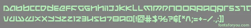 Шрифт Koboldb – зелёные шрифты на сером фоне