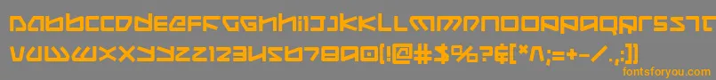 Koboldb Font – Orange Fonts on Gray Background