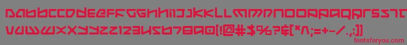 Koboldb Font – Red Fonts on Gray Background