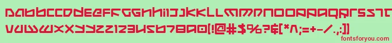 Koboldb Font – Red Fonts on Green Background
