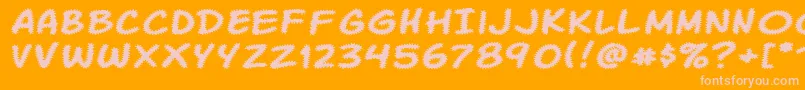 Más sobre la fuente KomikaTread fuente KomikaTread – Fuentes Rosadas Sobre Fondo Naranja