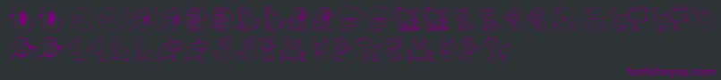 TenderPuppies Font – Purple Fonts on Black Background
