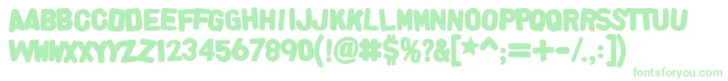 Czcionka Alphafridgemagnetsallcaps – zielone czcionki