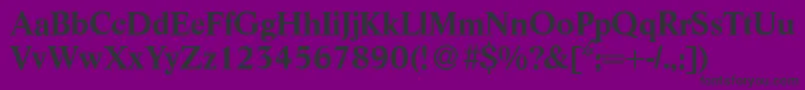 L730RomanBold Font – Black Fonts on Purple Background