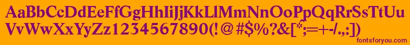 Подробнее о шрифте L730RomanBold Шрифт L730RomanBold – фиолетовые шрифты на оранжевом фоне