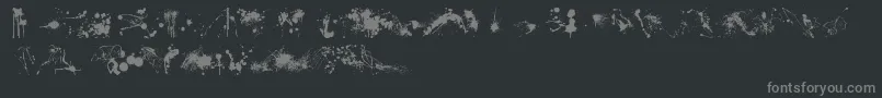 RfxSplatz Font – Gray Fonts on Black Background