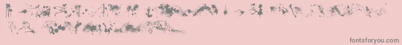 フォントRfxSplatz – ピンクの背景に灰色の文字