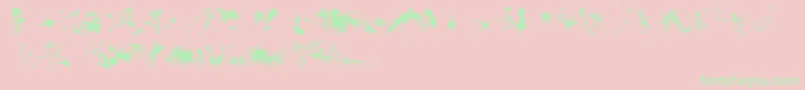 RfxSplatz Font – Green Fonts on Pink Background