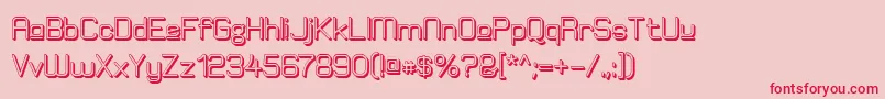 ElgethyEstUpperBoldOffset Font – Red Fonts on Pink Background