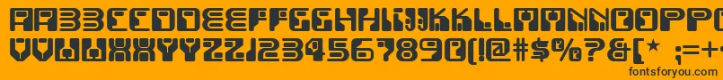 Funky ffy Font – Black Fonts on Orange Background