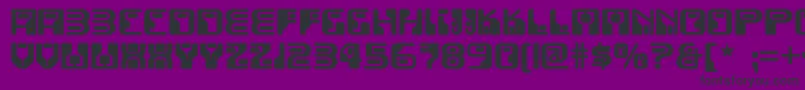 Funky ffy Font – Black Fonts on Purple Background