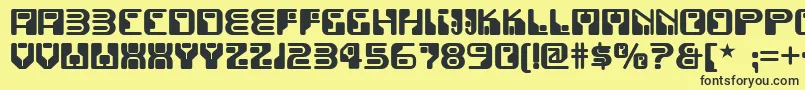Funky ffy Font – Black Fonts on Yellow Background