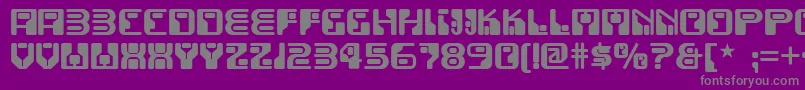 Funky ffy Font – Gray Fonts on Purple Background
