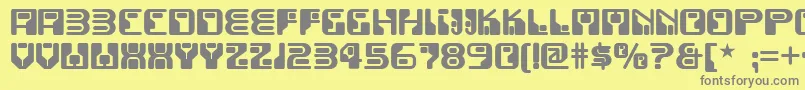 Funky ffy Font – Gray Fonts on Yellow Background