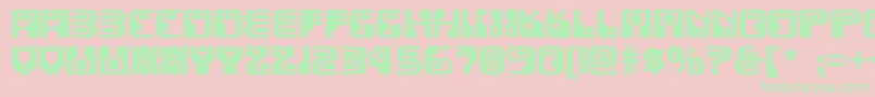 Funky ffy Font – Green Fonts on Pink Background