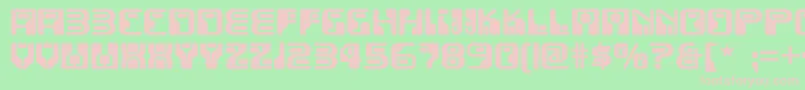 Funky ffy Font – Pink Fonts on Green Background