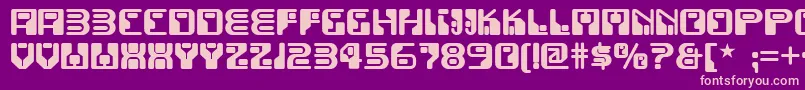 Funky ffy Font – Pink Fonts on Purple Background