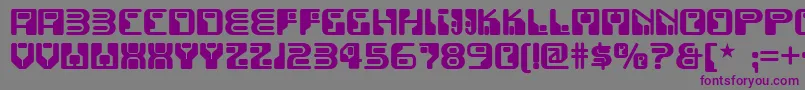 Funky ffy Font – Purple Fonts on Gray Background