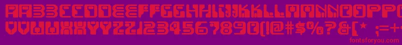 Funky ffy Font – Red Fonts on Purple Background