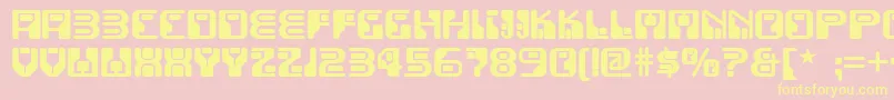 Funky ffy Font – Yellow Fonts on Pink Background