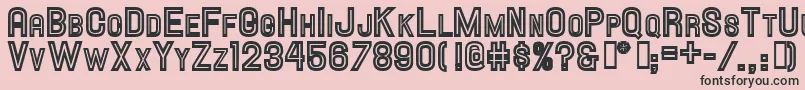 Hallandalescinline Font – Black Fonts on Pink Background