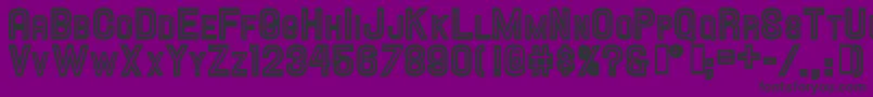 Hallandalescinline Font – Black Fonts on Purple Background