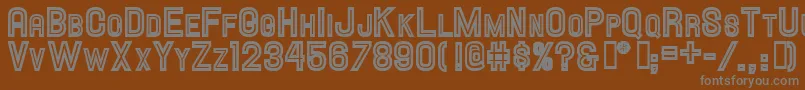 Hallandalescinline Font – Gray Fonts on Brown Background