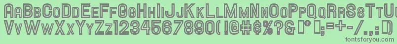 Hallandalescinline Font – Gray Fonts on Green Background