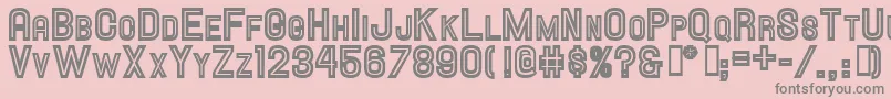 Hallandalescinline Font – Gray Fonts on Pink Background