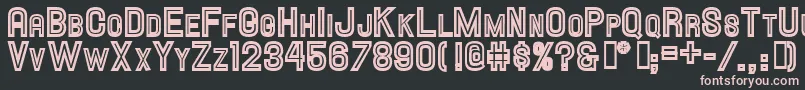 Hallandalescinline Font – Pink Fonts on Black Background