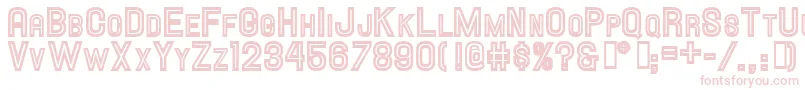 Hallandalescinline Font – Pink Fonts on White Background