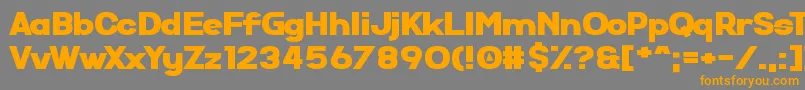 Więcej informacji o czcionce SuperComic Czcionka SuperComic – pomarańczowe czcionki na szarym tle