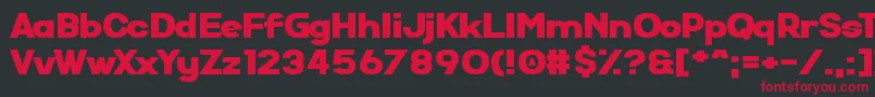 SuperComic Font – Red Fonts on Black Background