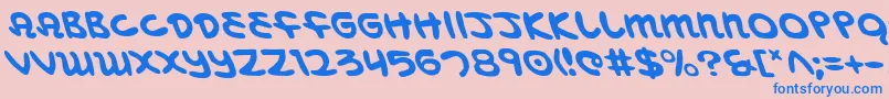 Más sobre la fuente MagicBeansLeftalic fuente MagicBeansLeftalic – Fuentes Azules Sobre Fondo Rosa